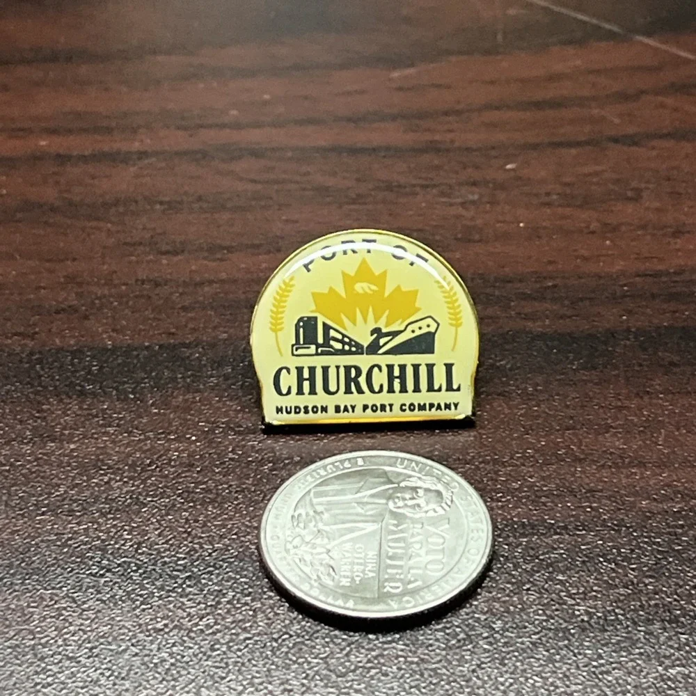 Port Of Churchill Hudson‎ Bay Port Company Canada Lapel Hat Pin